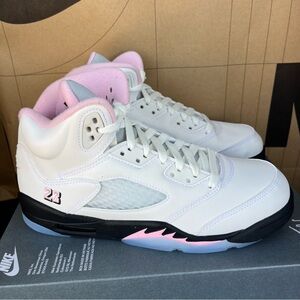 NEW Nike Air Jordan 5 Retro GS Soft Pink HQ7980-102